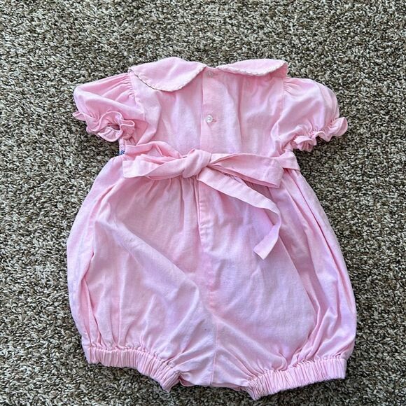 Vintage Allison Ann Baby Girl Embroidered Pink Hear Shortsleeve Romper 18M - Picture 11 of 11